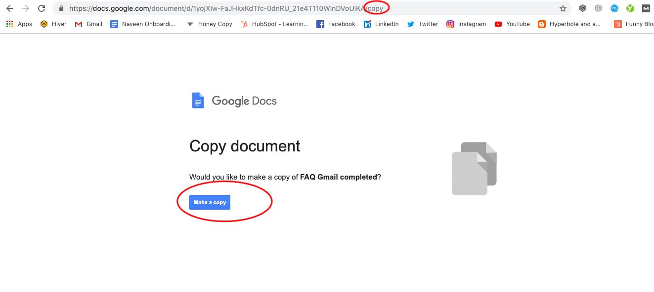 create a new google doc