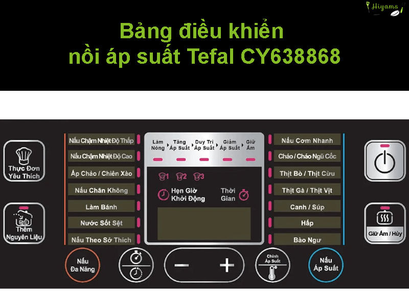 Bảng điều khiển nồi áp suất Tefal CY638868