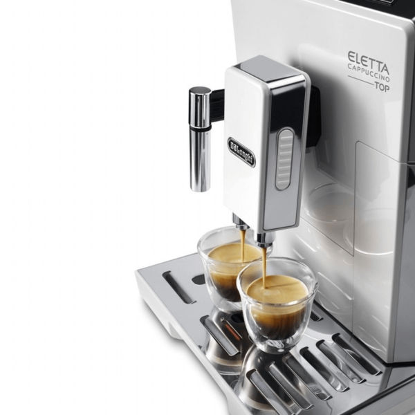 Máy pha cafe tự động DeLonghi ECAM 45.760.W hầu như pha được mọi loại cafe