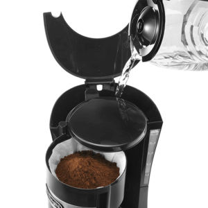 Máy pha cafe DeLonghi ICM15210.1 sử dụng bộ lọc giấy