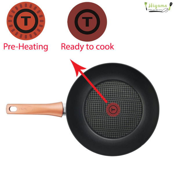 Bộ nồi chảo Tefal Cook&Shine G803S695 ứng dụng công nghệ Thermo-Spot