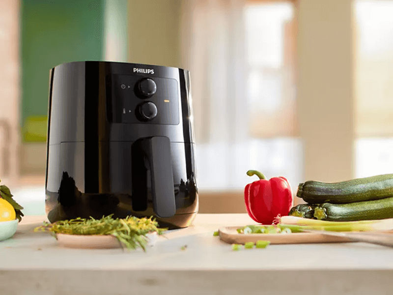 Nồi chiên không dầu Philips HD9200 - Essential Airfryer có thể chiên nướng quay hâm nóng