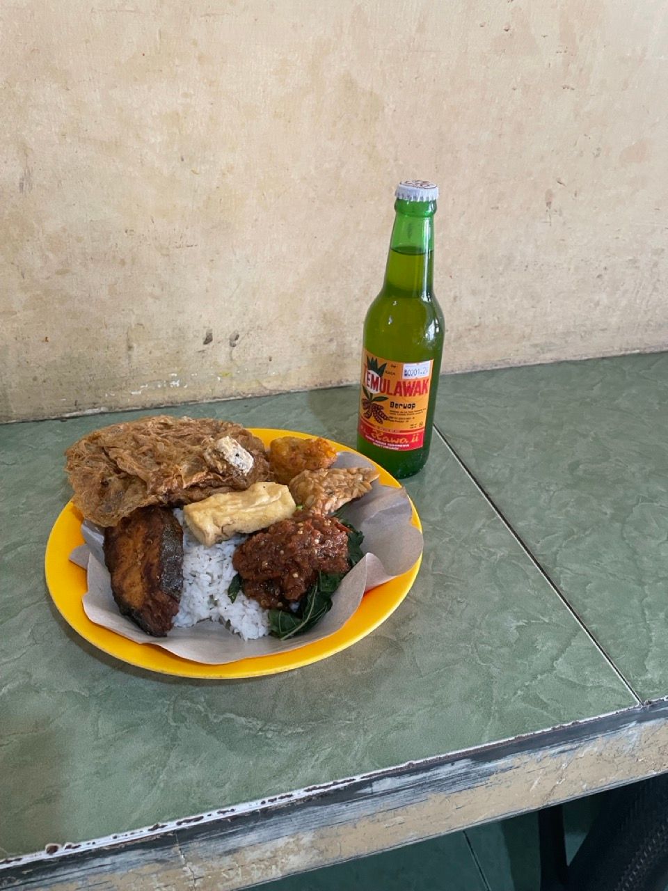 nasi tempong mbok nah