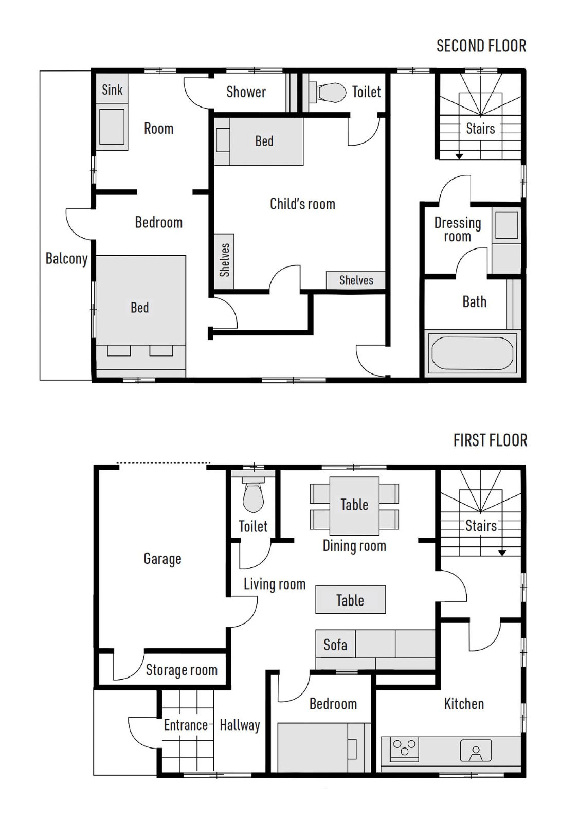 Layout rumah pertama