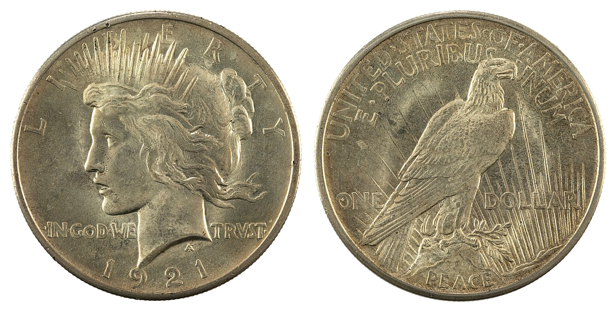 回收 美國 和平銀幣 (Peace Dollar)