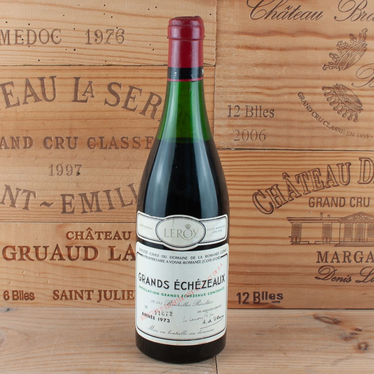 大依瑟索 (Grands Échézeaux) 葡萄酒瓶的圖片