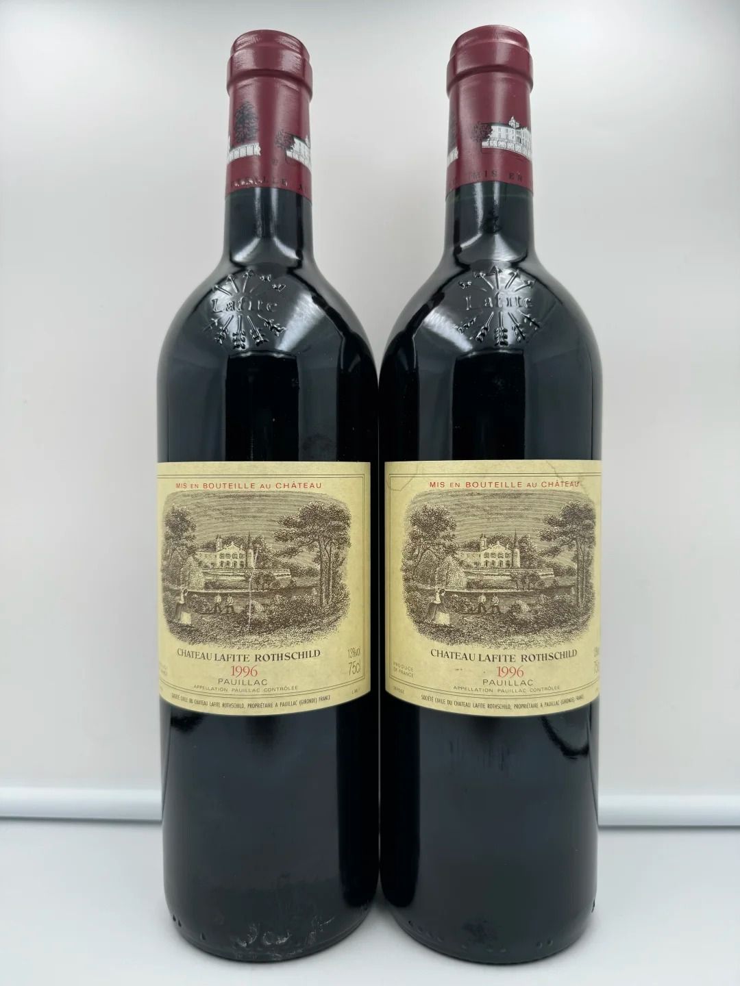 拉菲 Lafite 回收成功案例｜Château Lafite Rothschild (正牌/大拉菲) 1996｜瓶帽無明顯氧化｜封口完整｜保存穩定｜已完成驗真交收（匿名案例）