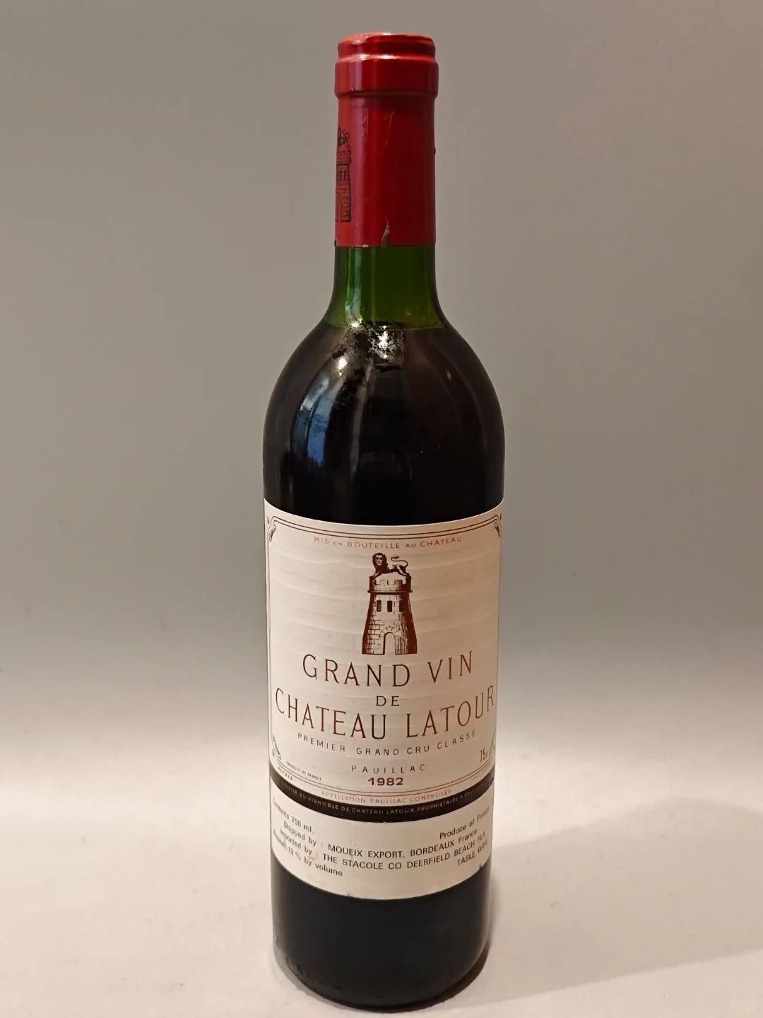 拉圖 Latour 回收成功案例｜Château Latour (正牌/大拉圖) 1982｜瓶帽無明顯氧化｜封口完整｜保存穩定｜已完成驗真交收（匿名案例）