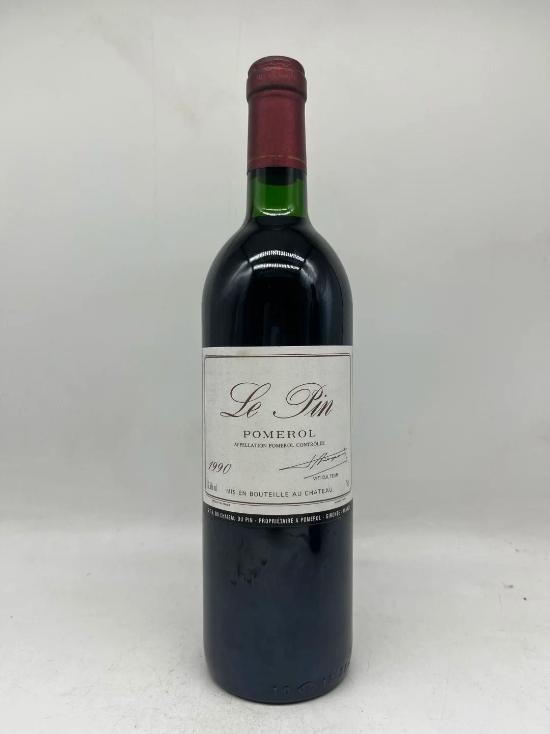 裡鵬 Le Pin 回收成功案例｜Château Le Pin (裡鵬) 1990｜瓶帽無明顯氧化｜封口完整｜保存穩定｜已完成驗真交收（匿名案例）