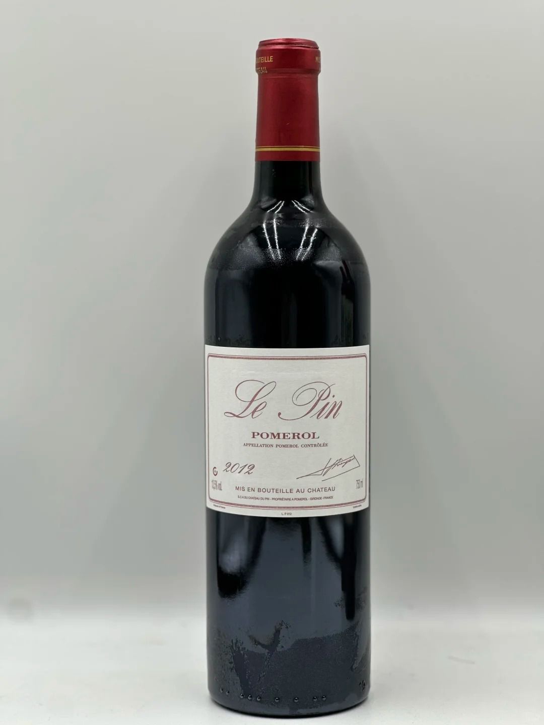 裡鵬 Le Pin 回收成功案例｜Château Le Pin (裡鵬) 2012｜瓶帽無明顯氧化｜封口完整｜保存穩定｜已完成驗真交收（匿名案例）