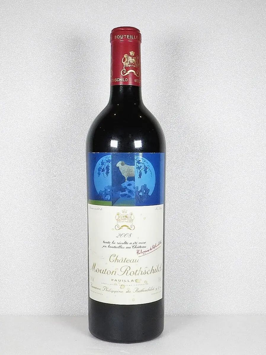 木桐 Mouton 回收成功案例｜Château Mouton Rothschild (正牌/大木桐) 2008｜瓶帽無明顯氧化｜封口完整｜保存穩定｜已完成驗真交收（匿名案例）