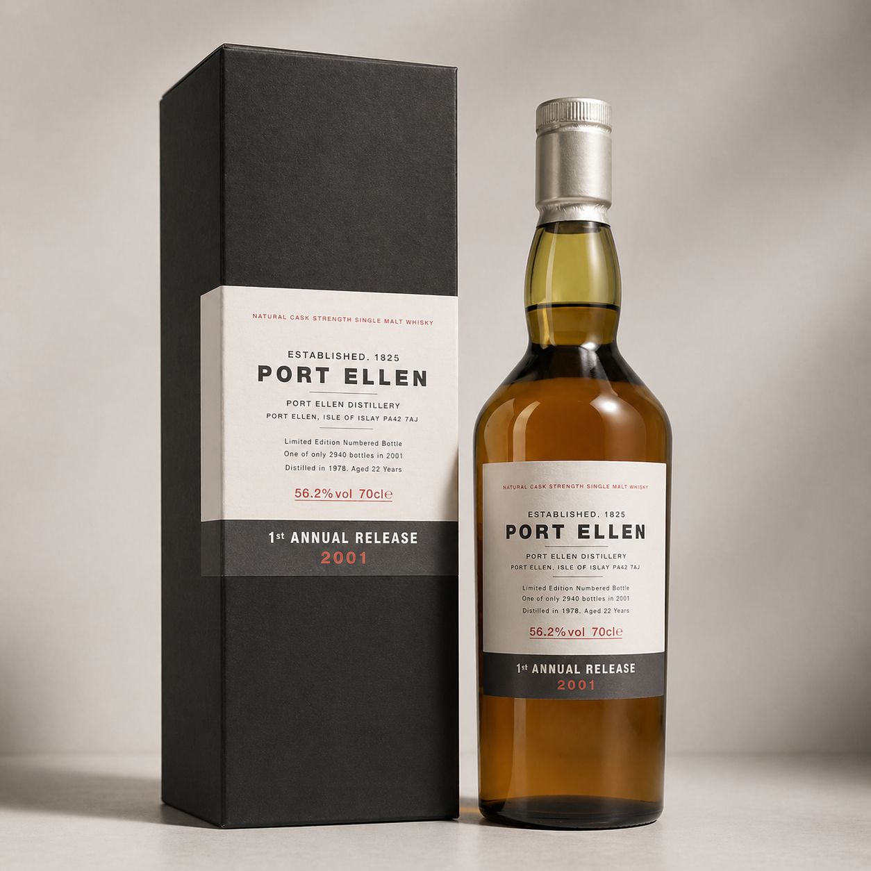 Port Ellen Annual Release 第 1 版 2001 22Y 成交案例（中環客戶到店面交 1 瓶）