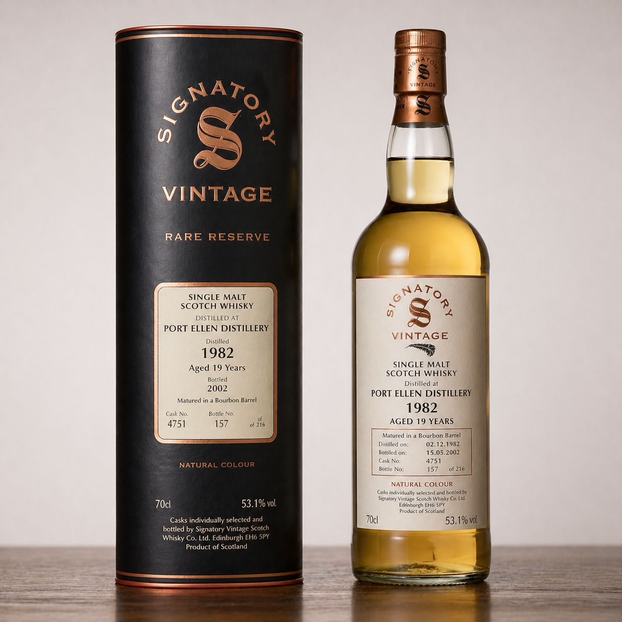 Port Ellen Signatory Vintage 1982 25Y Cask Strength 成交案例（旺角面交 1 瓶）