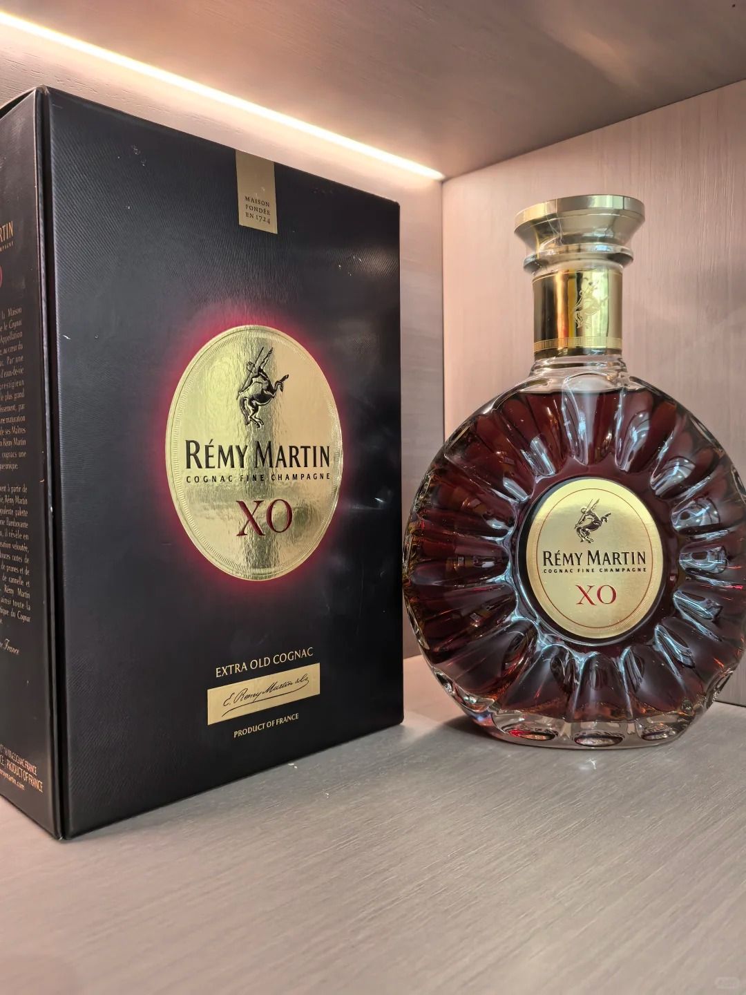 人頭馬 Rémy Martin 回收成功案例｜Rémy Martin X.O（金標/經典老酒）｜瓶身乾爽｜封條完整｜外盒內襯完整｜已完成驗真交收（匿名案例）