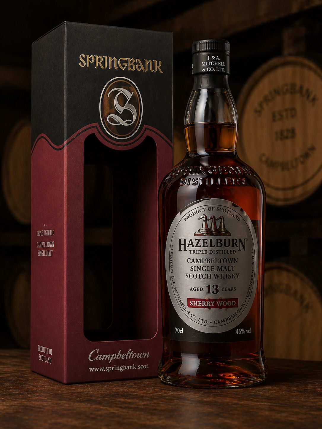 Springbank 回收成功案例|Hazelburn 13yo Sherry Wood|驗真後完成交收 Springbank 回收成功案例|Hazelburn 13yo Sherry Wood|三次蒸餾系列|原封未開|已完成驗真交收(匿名案例)