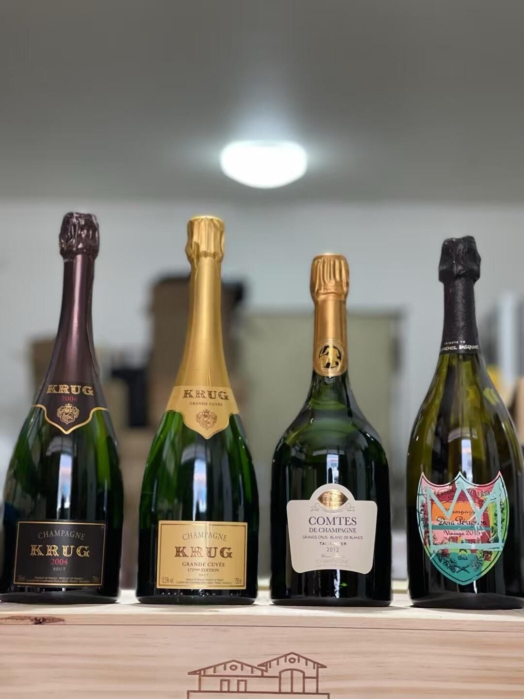 頂級香檳與限量版名酒整箱出售示意