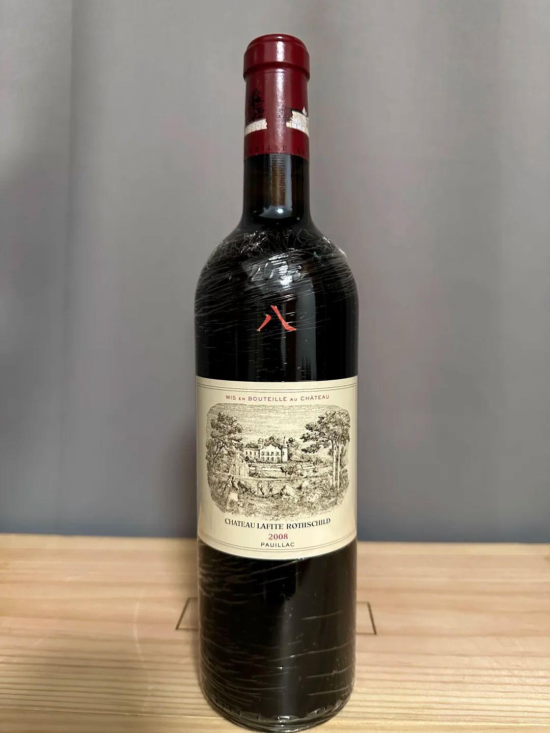 2008年拉菲酒瓶上的中文八字