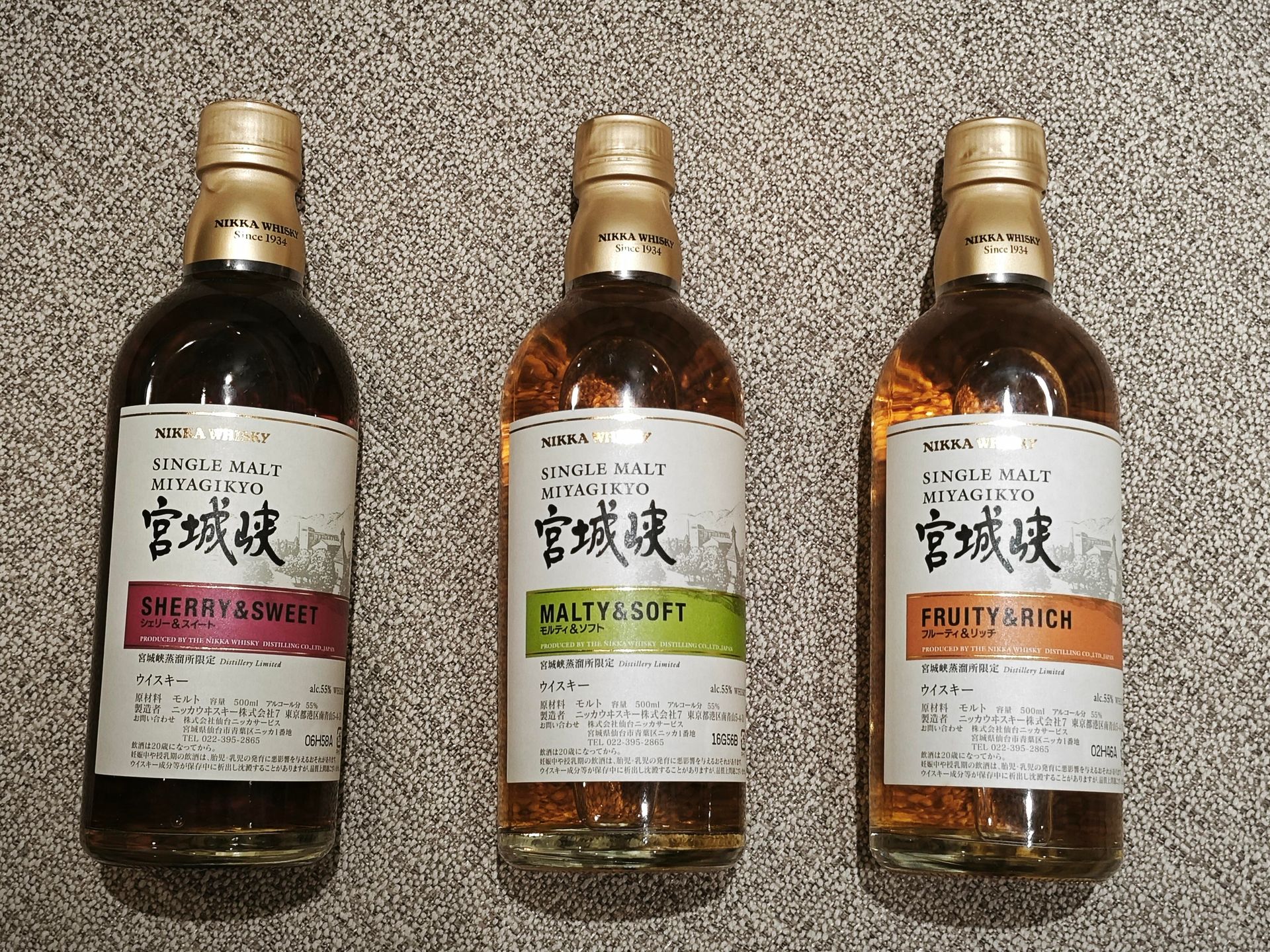 宮城峽 Apple Brandy Wood Finish 回收類型示意圖