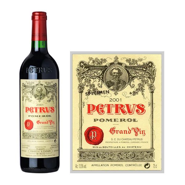 柏圖斯 (Pétrus) 經典酒標特寫