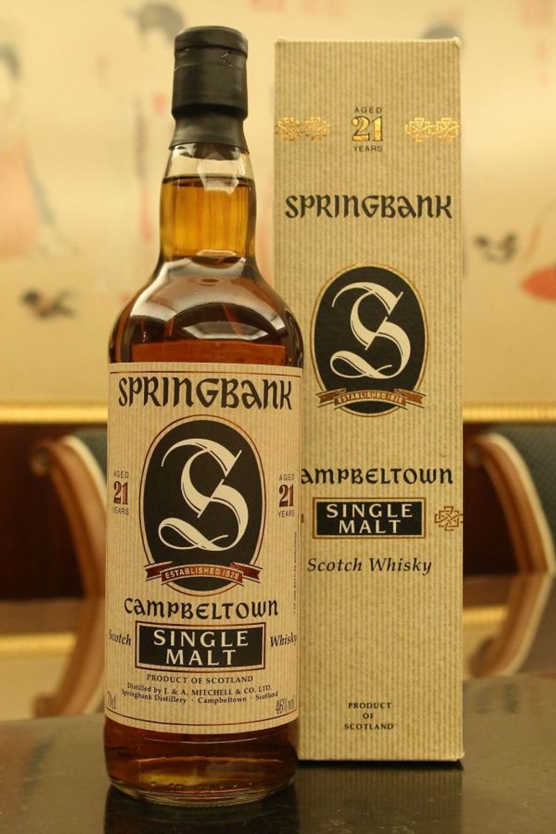 Springbank 21年舊版威士忌