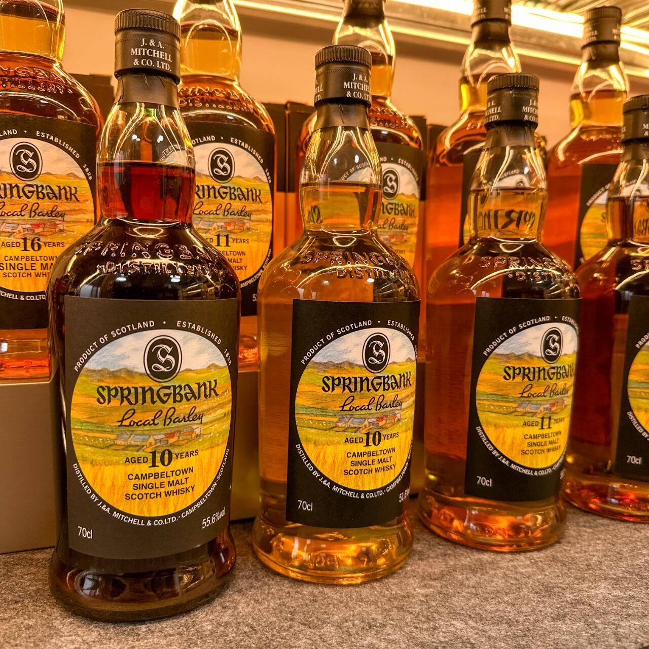 Springbank Local Barley 回收類型示意圖