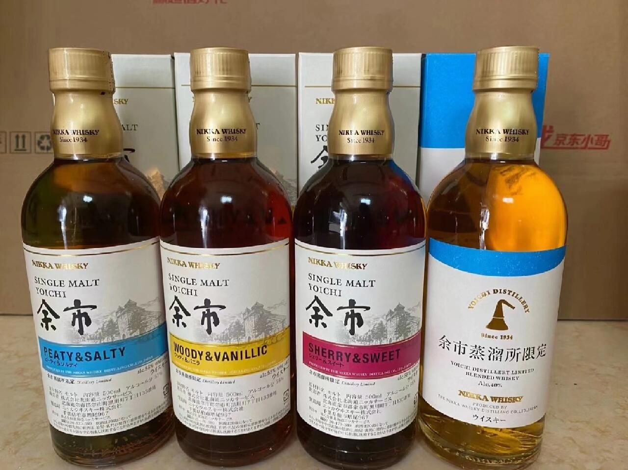 余市 Peated 與 Limited 限定版回收類型示意圖