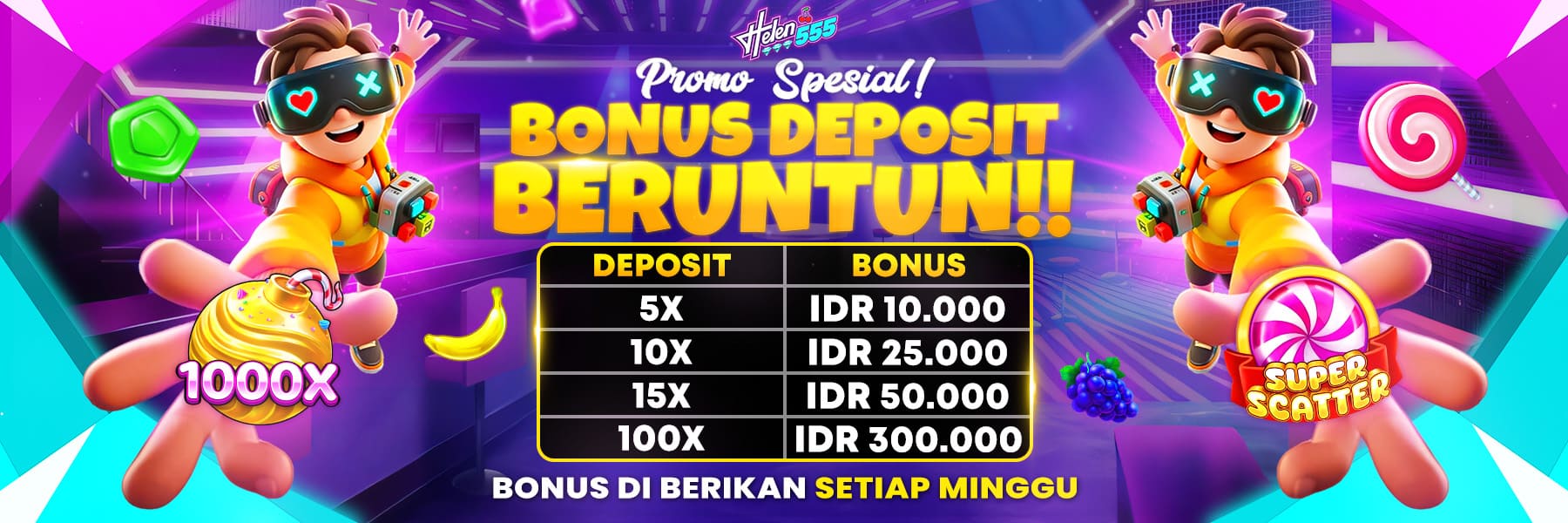 BONUS DEPOSIT BERUNTUN !!!