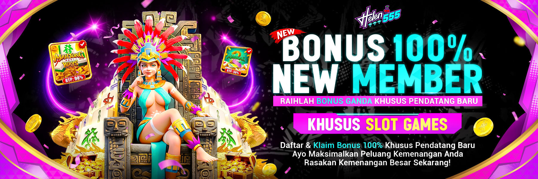 BONUS NEW MEMBER 100%