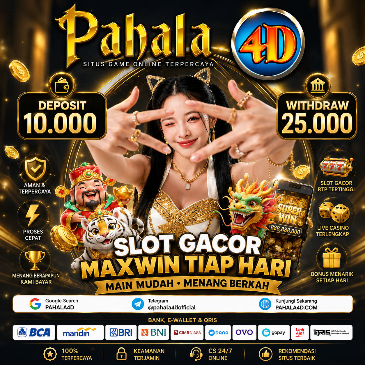 PAHALA4D – Destinasi Permainan Slot Dengan Koleksi Game Variatif