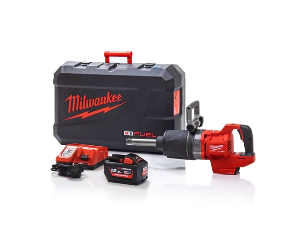 Milwaukee M18ONEFHIWF1D 121C M18 Fuel 1 D Handle Impact Wrench Kit C W 1x12.0Ah Battery Charger Case Agri Linc