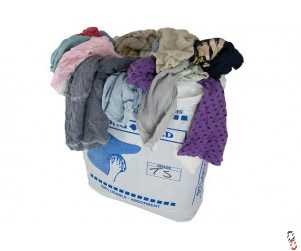 Cotton Rags/Coloured Cleaning Clothes for use in workshops, 10 kg