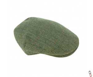 Hoggs Of Fife Helmsdale Waterproof Green Tweed Cap