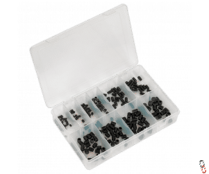 Grub Screw Assortment box, M4-M10 250 Pieces 