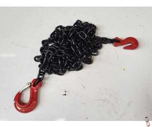 Load Binder Chain & Ends Only | Cut Into 5metre Lengths | Complete with a choice of Sling Hooks, Grab Hooks | Hi-Grade