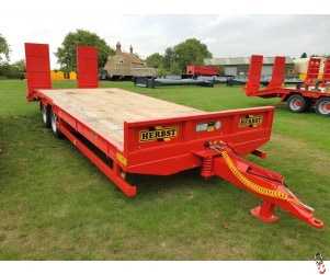 HERBST Low Loader 24ft Beavertail Plant Trailer,15 Tonne Carry, Dual Air/Hydraulic Brakes - Back In Stock