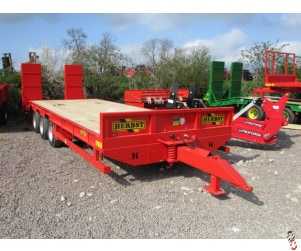 HERBST Low Loader 26ft Tri-Axle Beavertail Plant Trailer 26ft, 22 Tonne Carry, New