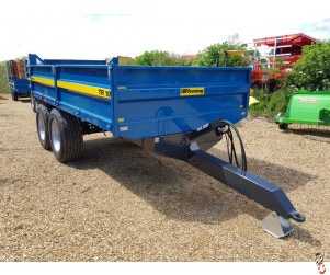 FLEMING TR10 Tipping 10 Tonne  Dropside Trailer, Twin Axle, 10 Tonne Carry - In Stock