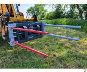 PROFORGE 4 Tine Side Squeeze Bale Grab/Clamp with Euro Brackets
