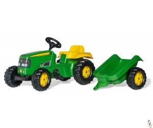 RollyKid John Deere Ride on Tractor and Trailer