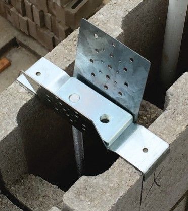 Screw J-Bolt Position In Place- Burmon Building Products