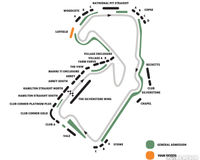 F1 karta England Luffield