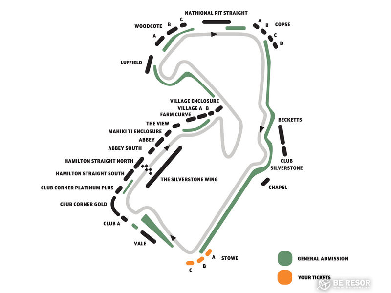 F1 karta England Stowe ABC
