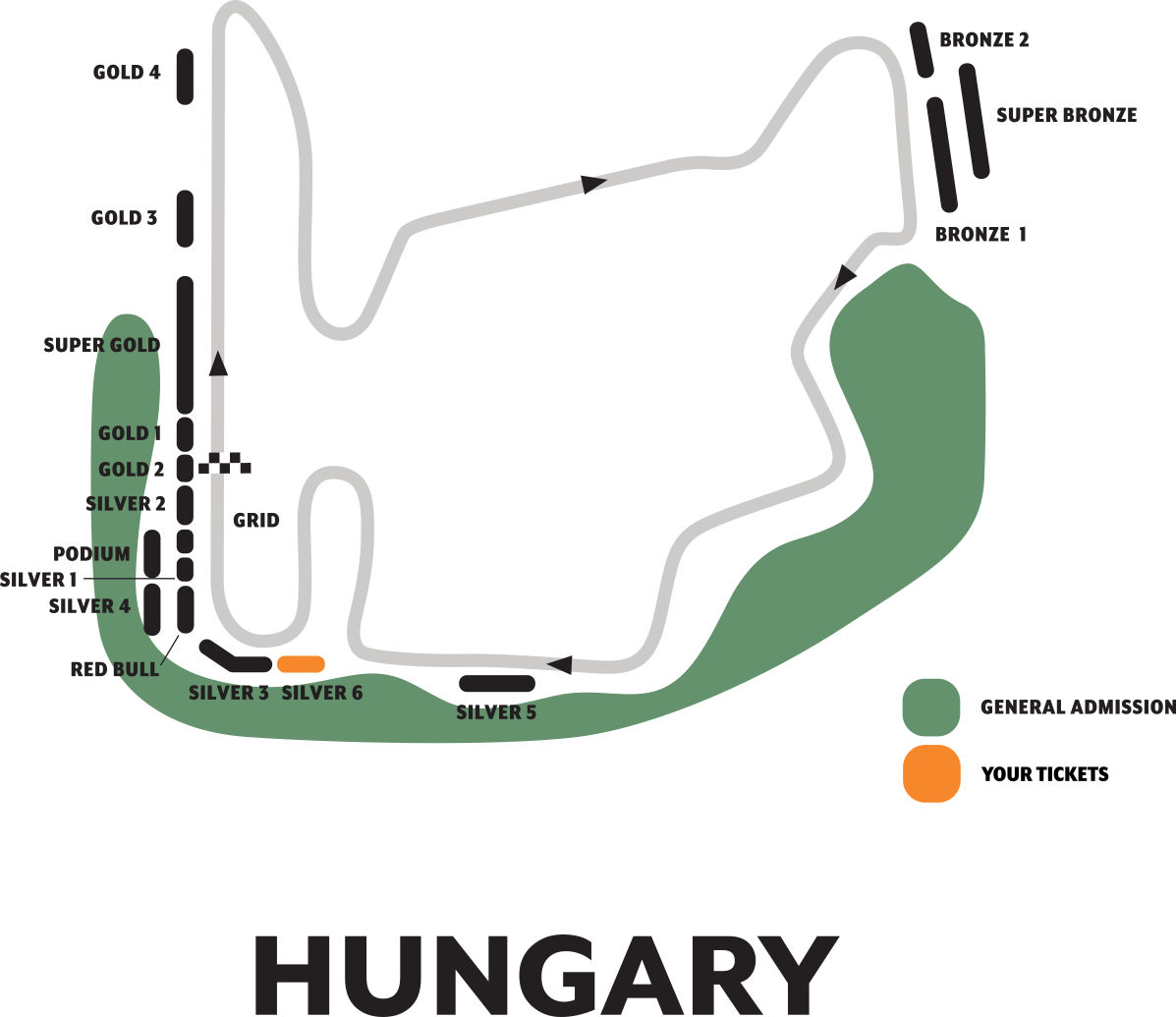 F1 tickets Hungarian GP 2024, Hungaroring