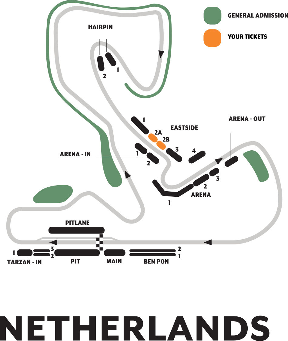 F1 tickets to Zandvoort, Dutch GP 2024