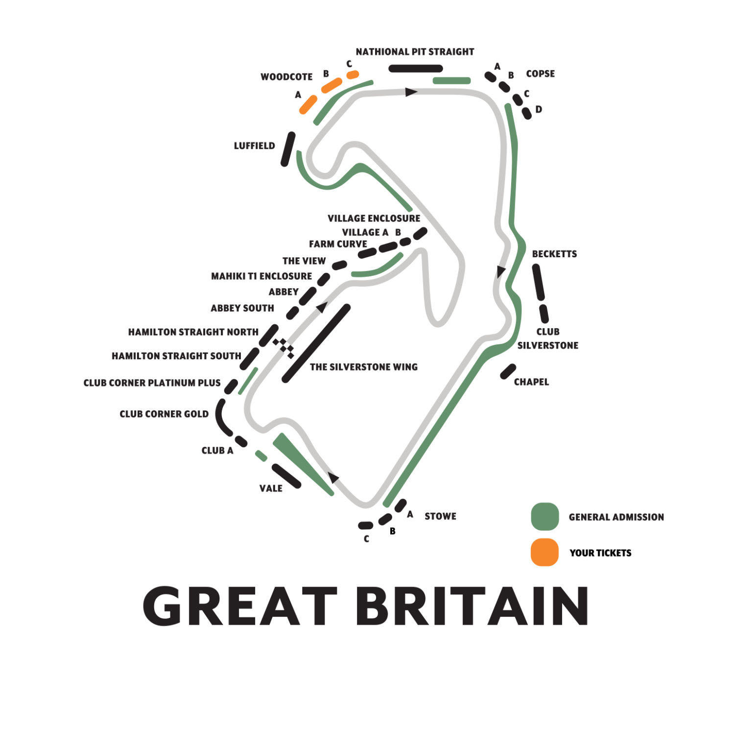 F1 tickets British GP 2025, Silverstone