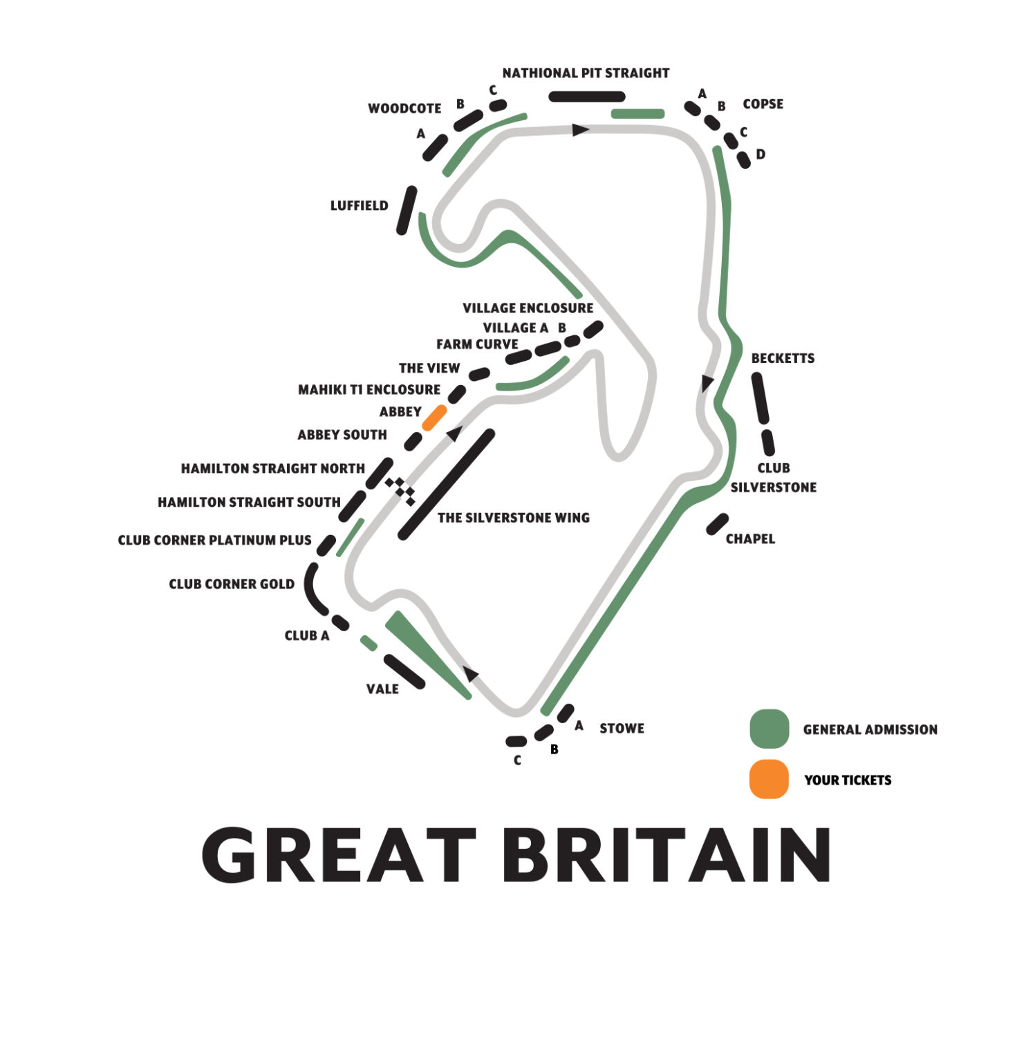 F1 tickets British GP 2025, Silverstone