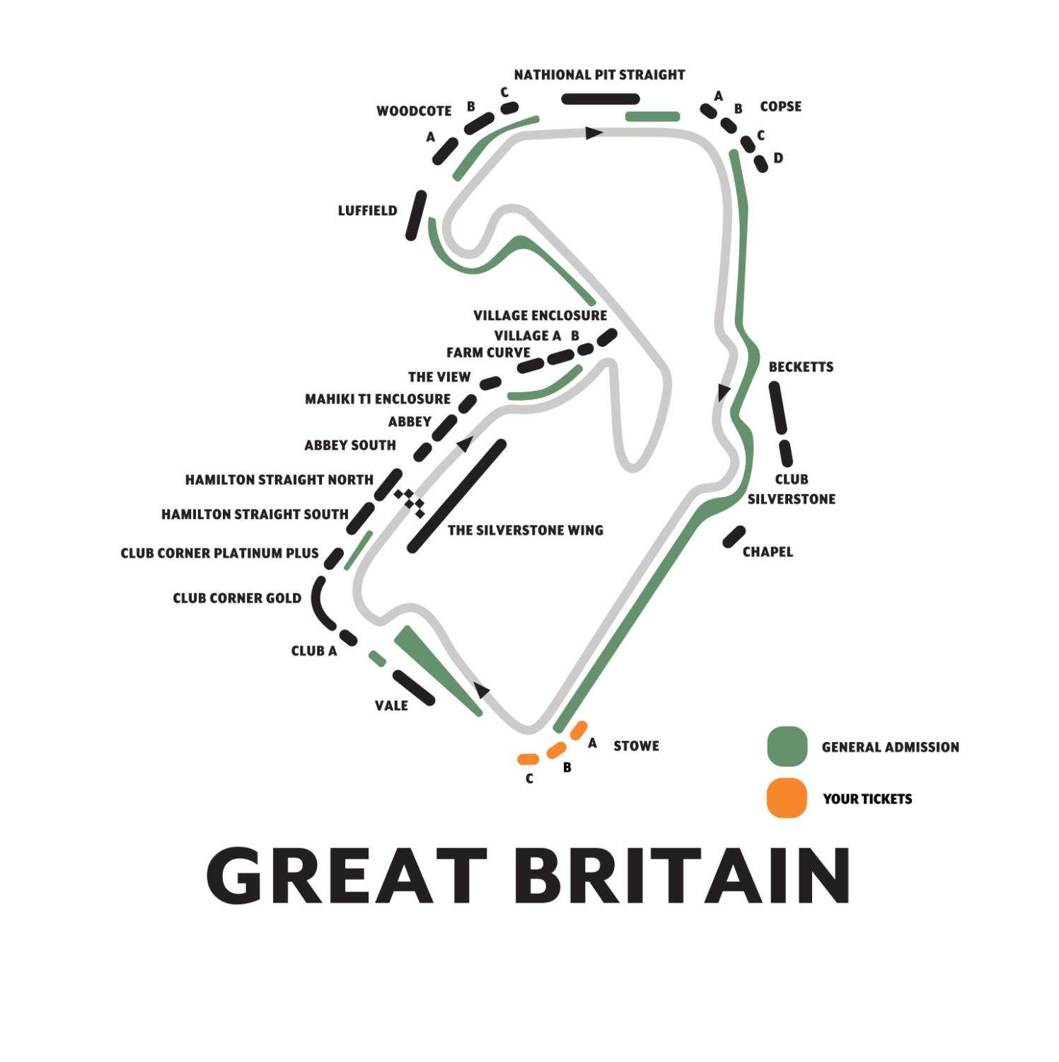 F1 tickets British GP 2024, Silverstone