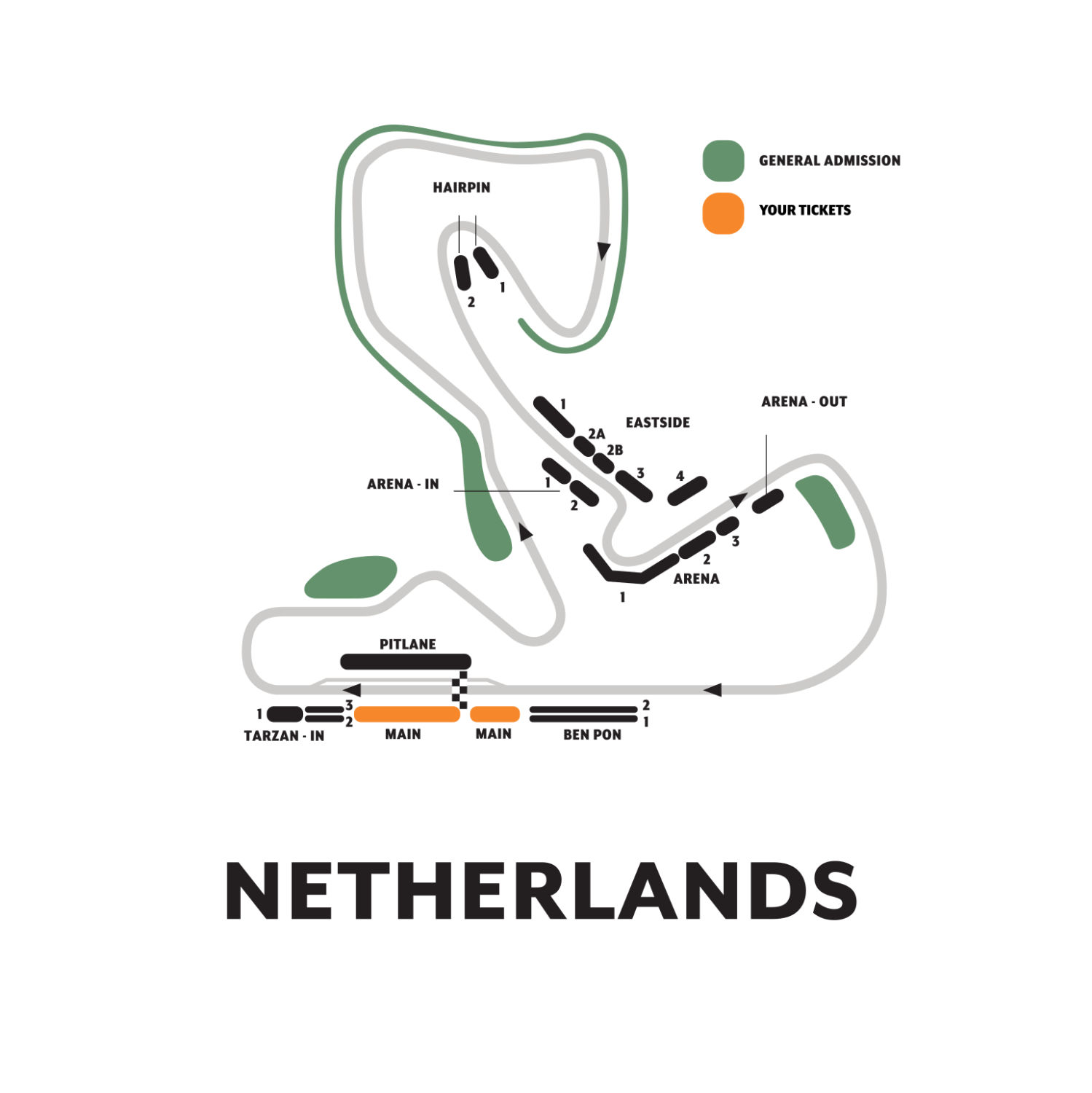 F1 tickets to Zandvoort, Dutch GP 2024