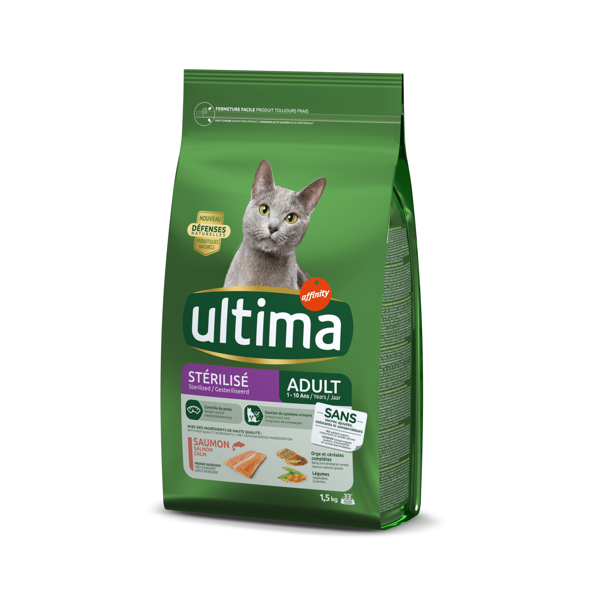 PURINA ONE - 1.5kg croquettes chat sterilise inter. purina one