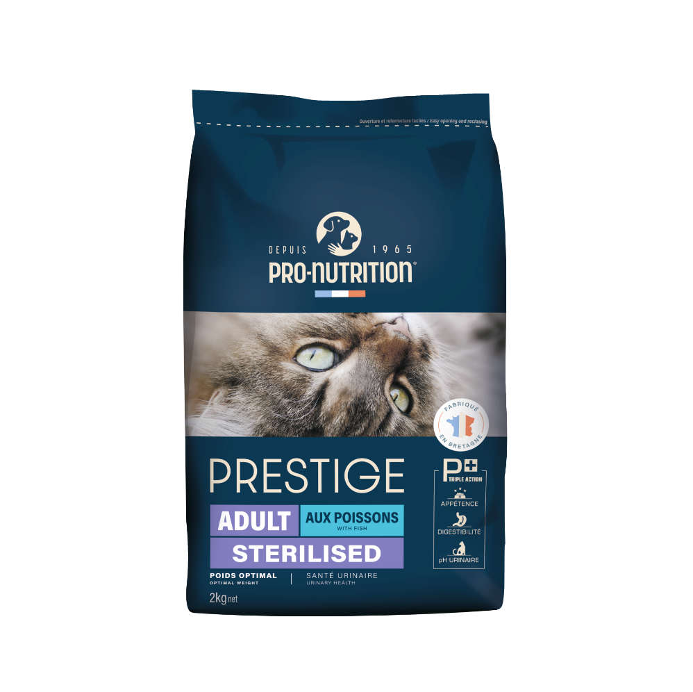 Croquettes chat stérilisé - Purina One - Poisson de mer - 1,5 kg